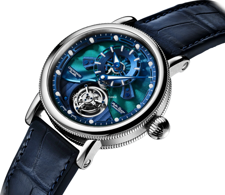 Chronoswiss,Open Gear 44mm,44mm,Stainless Steel,Blue,Handwound,Tourbillon,60hours,CH,CH-3123-PABL