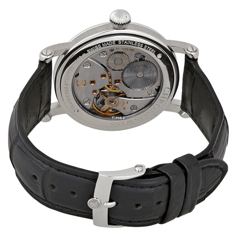 Chronoswiss,Sirius 40mm,40mm,Stainless Steel,Black,Handwound,46hours,In-house Caliber,CH,CH-1023-BK