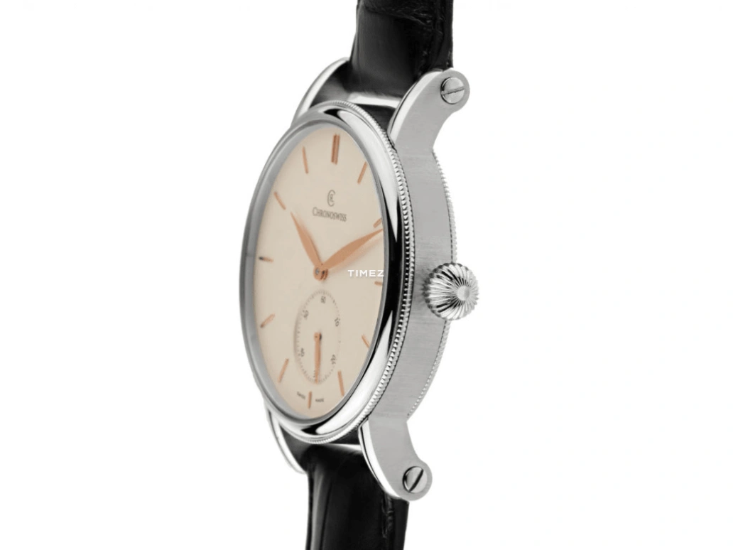 Chronoswiss,Heritage 40mm,40mm,Stainless Steel,White,Automatic,In-house Caliber,Sapphire,Crystal Glass,CH,CH-8023