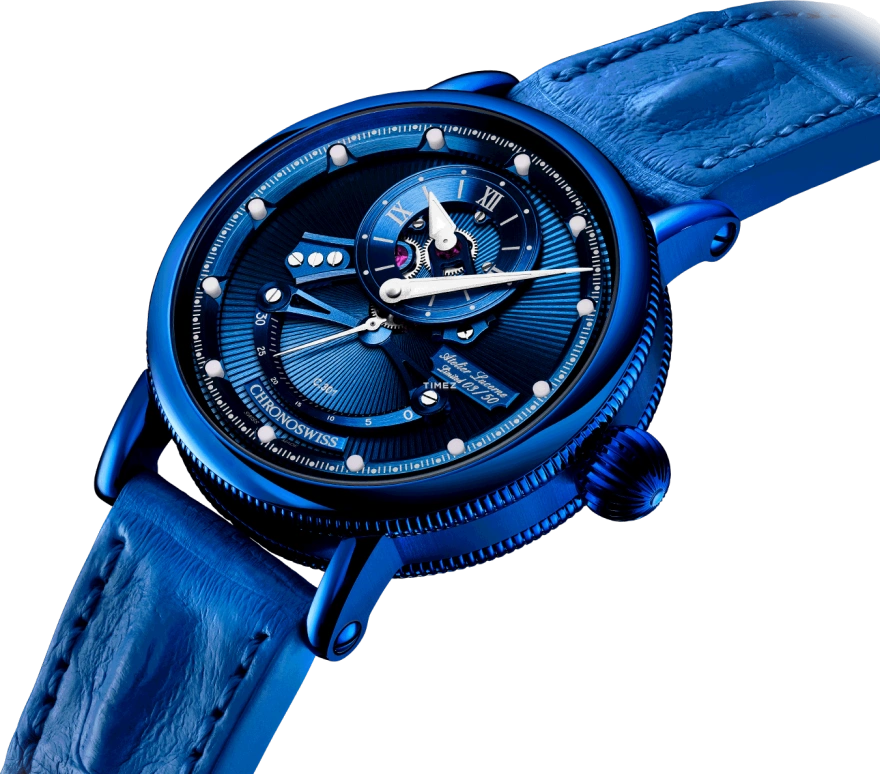 Chronoswiss,Open Gear 44mm,44mm,Stainless Steel,Blue,Automatic,Retrograde,42hours,CH,CH-6926-BLSI