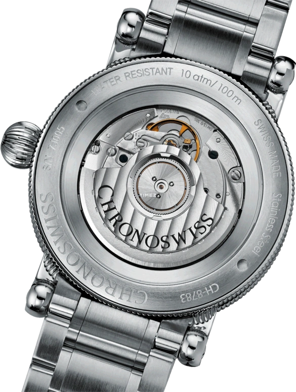 Chronoswiss,Classic 41mm,41mm,Stainless Steel,Blue,Automatic,Day,Retrograde,CH,CH-8783-BL