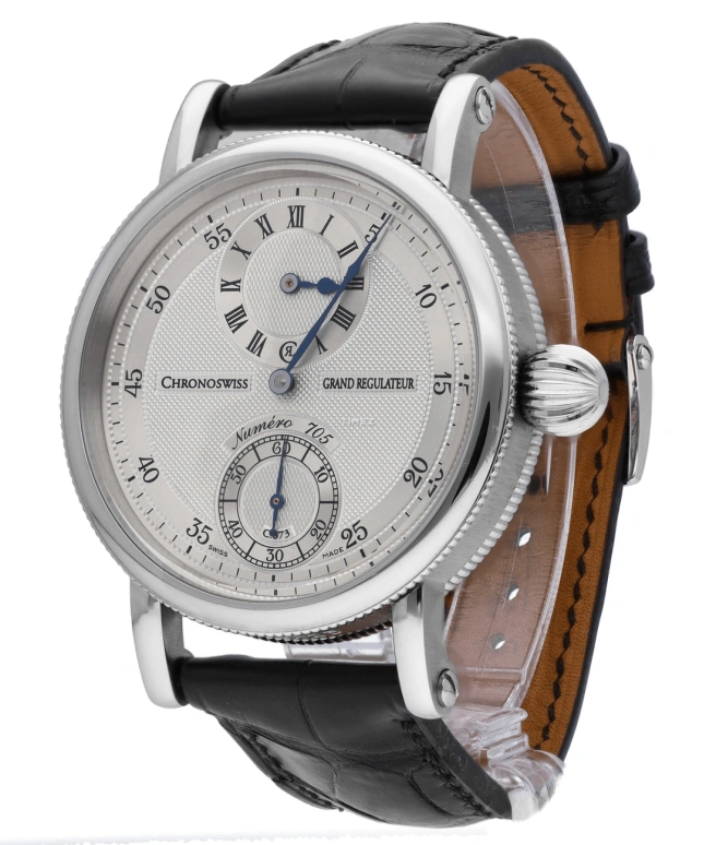 Chronoswiss,Sirius 40mm,40mm,Stainless Steel,Silver White,Handwound,46hours,In-house Caliber,CH,CH-6723