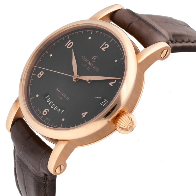 Chronoswiss,Sirius 40mm,40mm,Rose Gold,Black,Automatic,Date,Day,CH,CH-1921R-BK