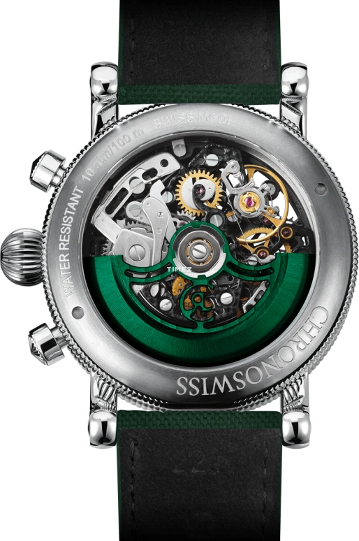 Chronoswiss,Sirius 41mm,41mm,Titanium,Green,Automatic,Chronograph,Day,CH,CH-7543T.1S-DGR