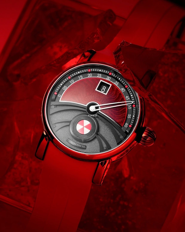 Chronoswiss,Delphis 42.60mm,42.60mm,Titanium Core Nano,Black,Red,Automatic,Jumping Hours,Retrograde,CH,CH-1429RE.1E-BKRE