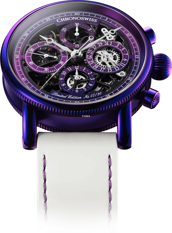 Chronoswiss,Opus 41mm,41mm,Titanium,Purple,Automatic,Chronograph,Day,CH,CH-7548T.1S-PU