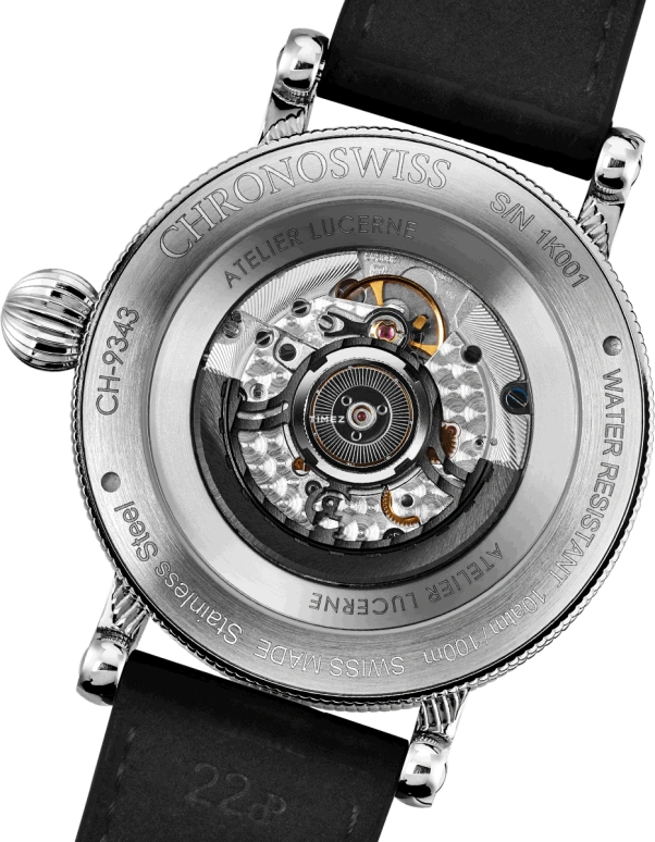 Chronoswiss,Space Timer 44mm,44mm,Stainless Steel,Black,Blue,Automatic,Day,42hours,CH,CH-9343.2-GRBL
