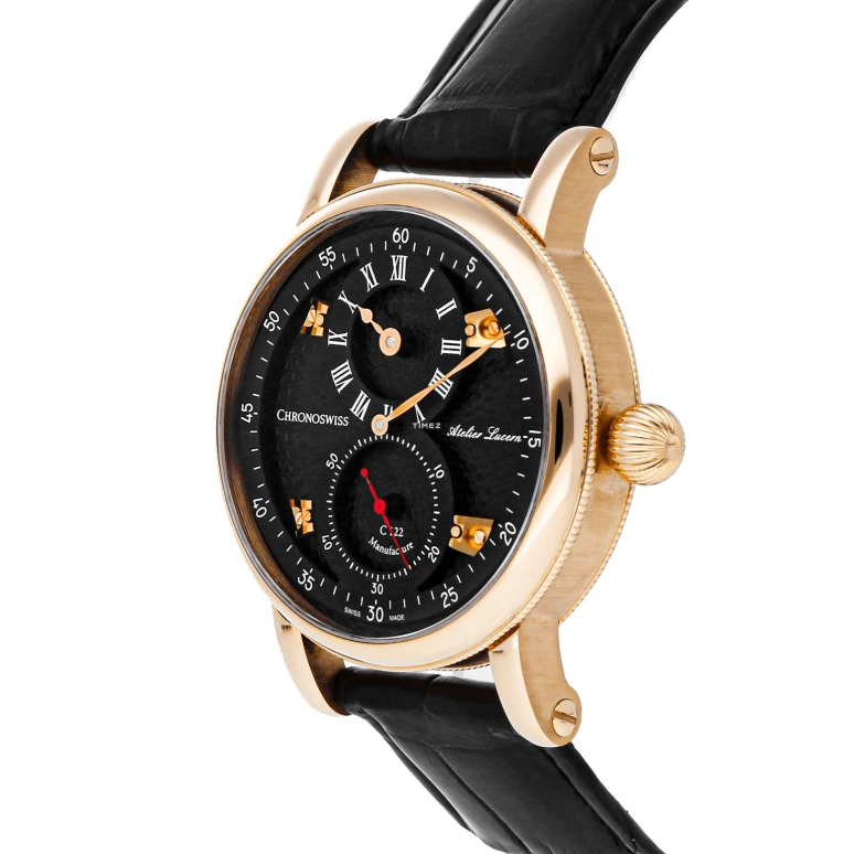 Chronoswiss,Heritage 40mm,40mm,Rose Gold,Black,Automatic,45hours,In-house Caliber,CH,CH-1241.3R-BKBK