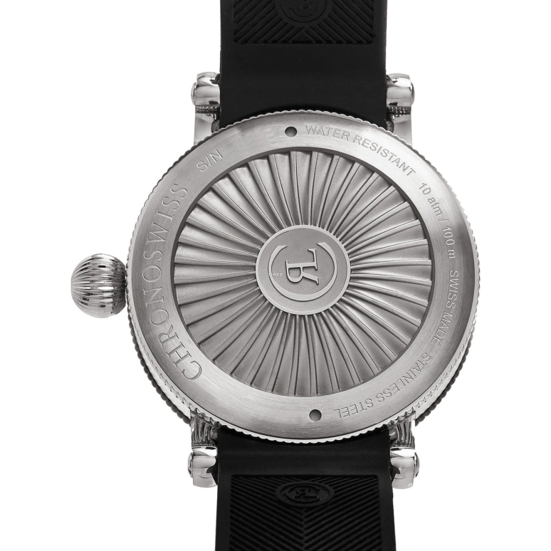 Chronoswiss,Timemaster 44mm,44mm,Stainless Steel,White,Automatic,Date,Day,Retrograde,CH,CH/8143/LU
