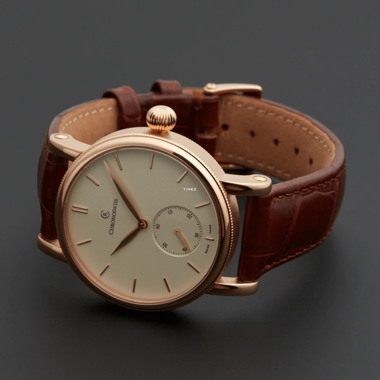 Chronoswiss,Sirius 40mm,40mm,Rose Gold,Cream,Automatic,42hours,Sapphire,Crystal Glass,CH,CH-8021R