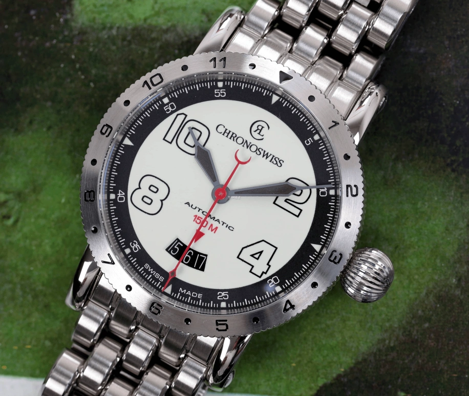 Chronoswiss,Timemaster 41mm,41mm,Stainless Steel,White,Automatic,Day,42hours,CH,CH-2733-LU