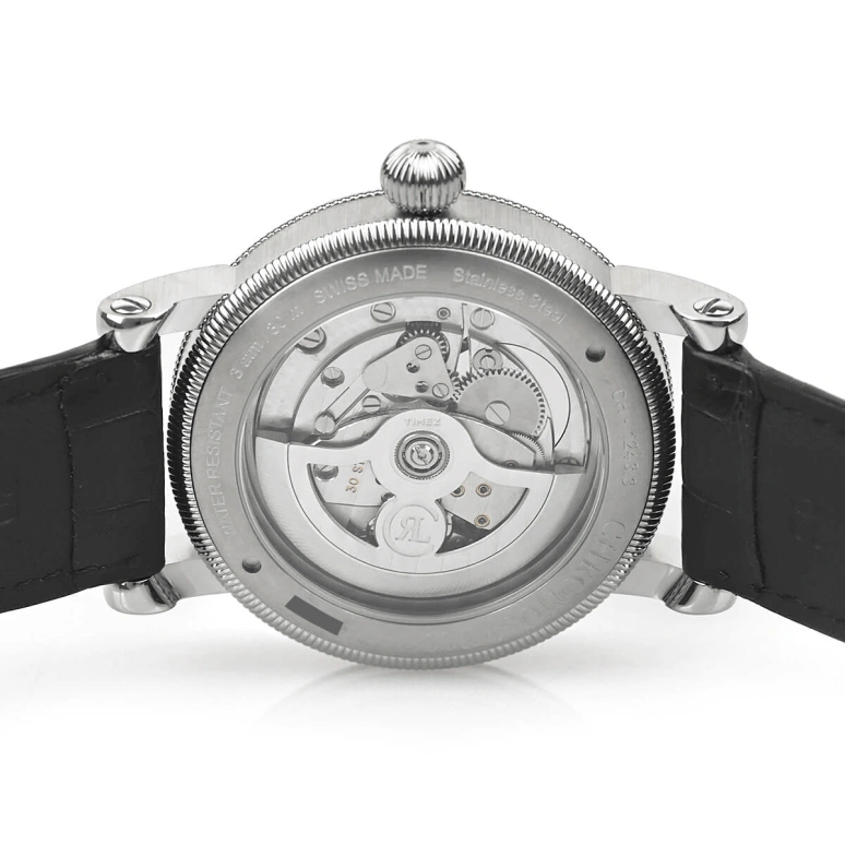 Chronoswiss,Heritage 40mm,40mm,Stainless Steel,White,Automatic,45hours,In-house Caliber,CH,CH-1243.3-SISI
