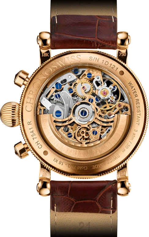 Chronoswiss,Sirius 41mm,41mm,Red Gold,White,Rose Gold,Automatic,Chronograph,Day,CH,CH-7541SR