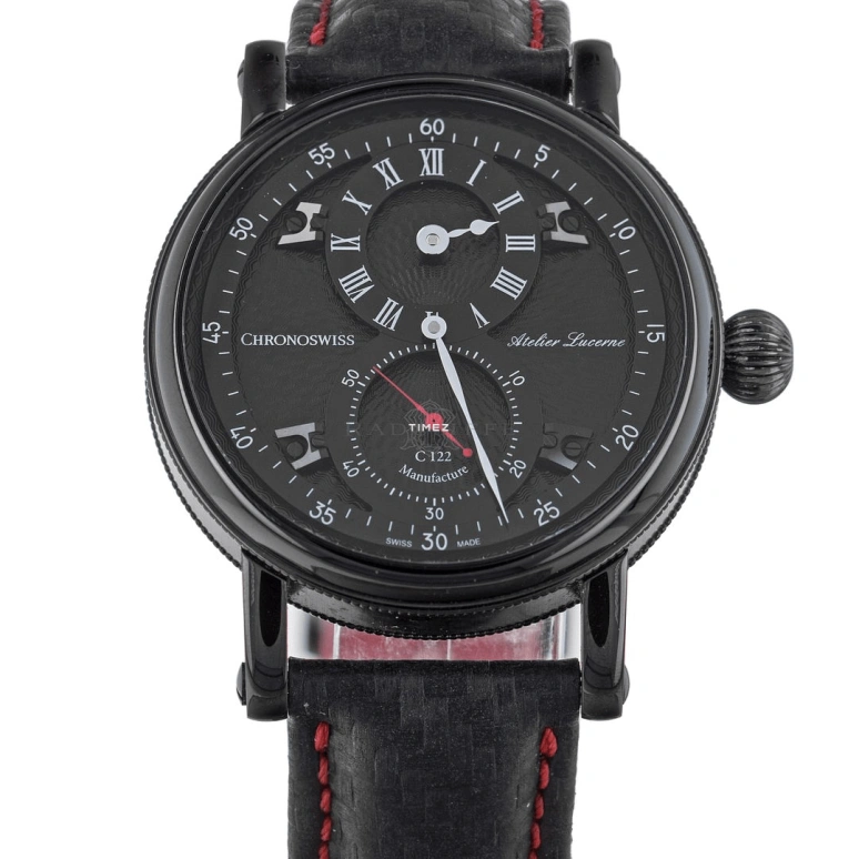 Chronoswiss,Heritage 40mm,40mm,Stainless Steel,Black,Automatic,45hours,In-house Caliber,CH,CH-1245.3-BKBK