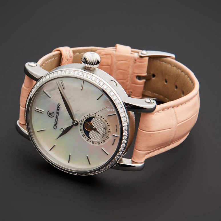 Chronoswiss,Sirius 40mm,40mm,Stainless Steel,White,Automatic,Moonphase,Day,CH,CH-8523D-MP