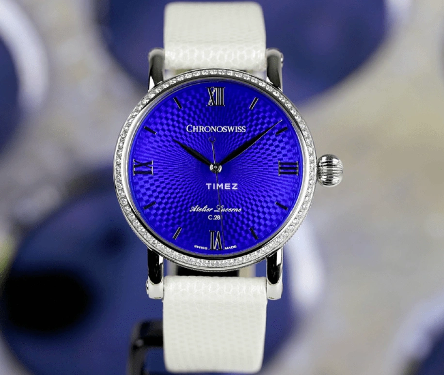 Chronoswiss,Artist 40mm,40mm,Stainless Steel,Blue,Cham Blue,Automatic,42hours,In-house Caliber,CH,CH-2893.1-DE1-BL