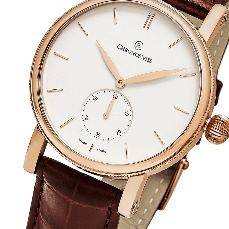 Chronoswiss,Sirius 40mm,40mm,Rose Gold,Cream,Automatic,42hours,Sapphire,Crystal Glass,CH,CH-8021R