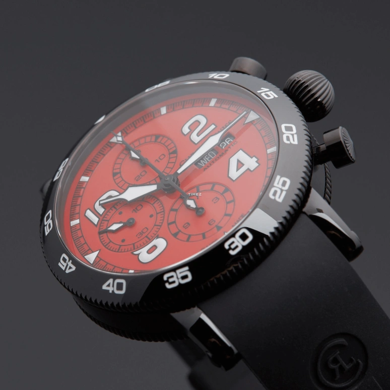 Chronoswiss,Timemaster 44mm,44mm,Stainless Steel,Red,Automatic,Chronograph,Date,Day,CH,CH-9045-RE