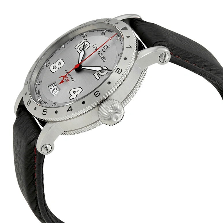 Chronoswiss,Timemaster 41mm,41mm,Stainless Steel,Silver,Grey,Automatic,Day,38hours,CH,CH-2733-WH