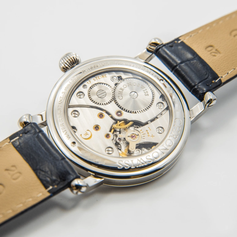 Chronoswiss,Sirius 40mm,40mm,Stainless Steel,White,Handwound,46hours,In-house Caliber,CH,CH-1023-BL