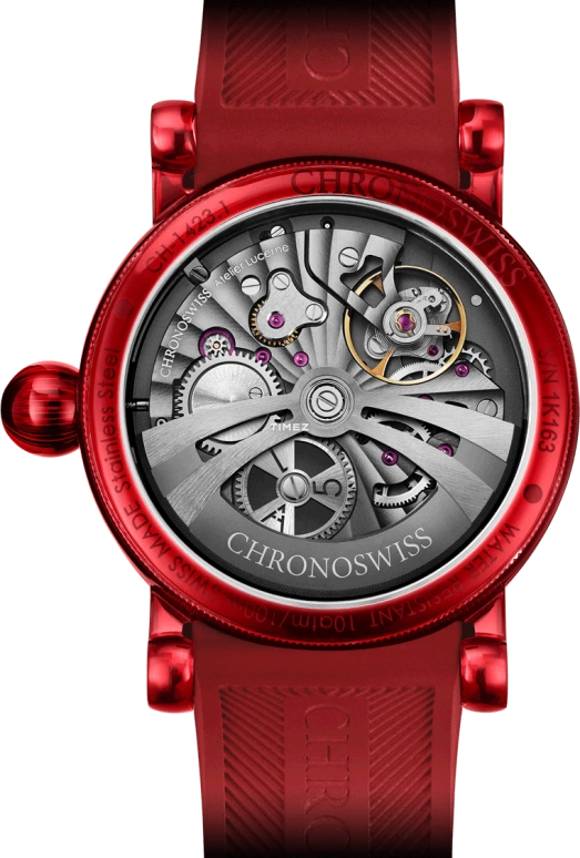 Chronoswiss,Delphis 42.60mm,42.60mm,Titanium Core Nano,Black,Red,Automatic,Jumping Hours,Retrograde,CH,CH-1429RE.1E-BKRE