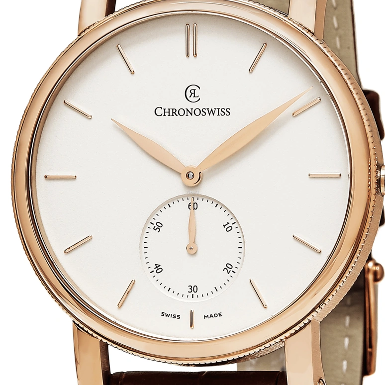 Chronoswiss,Sirius 40mm,40mm,Rose Gold,Cream,Automatic,42hours,Sapphire,Crystal Glass,CH,CH-8021R