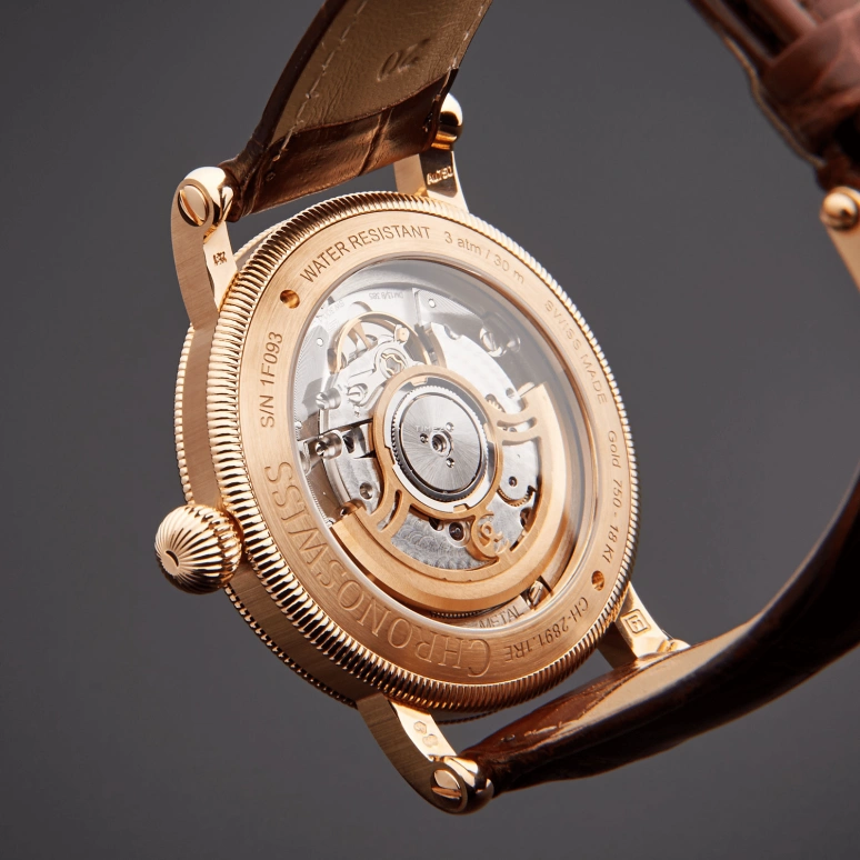 Chronoswiss,Sirius 40mm,40mm,Rose Gold,Brown,Automatic,Day,42hours,CH,CH-2891.1RE-BR