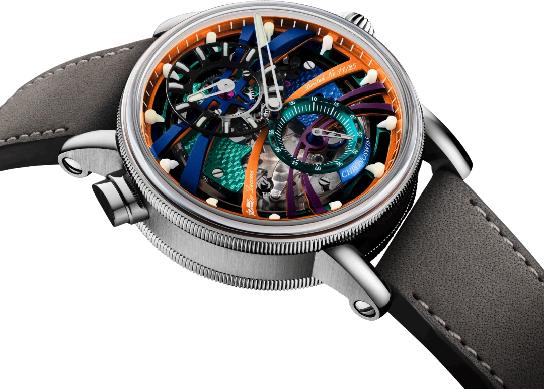 Chronoswiss,Q-Repeater 42mm,42mm,Titanium,Multi-Color,Automatic,Quarter Repeater,35hours,CH,CH-1663T-COL