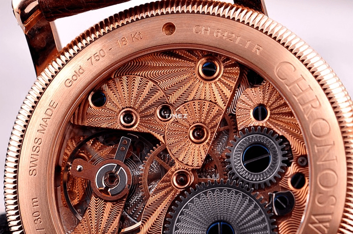 Chronoswiss,Sirius 40mm,40mm,Rose Gold,White,Handwound,48hours,In-house Caliber,CH,CH-6421RE4-WH