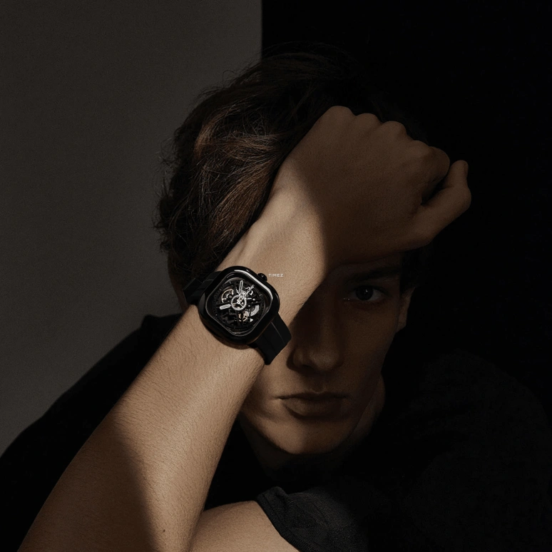 CIGA Design,Series C 43x43mm,43x43mm,Ceramic,Black,Automatic,40hours,In-house Caliber,C012,C012-BB01-W7B