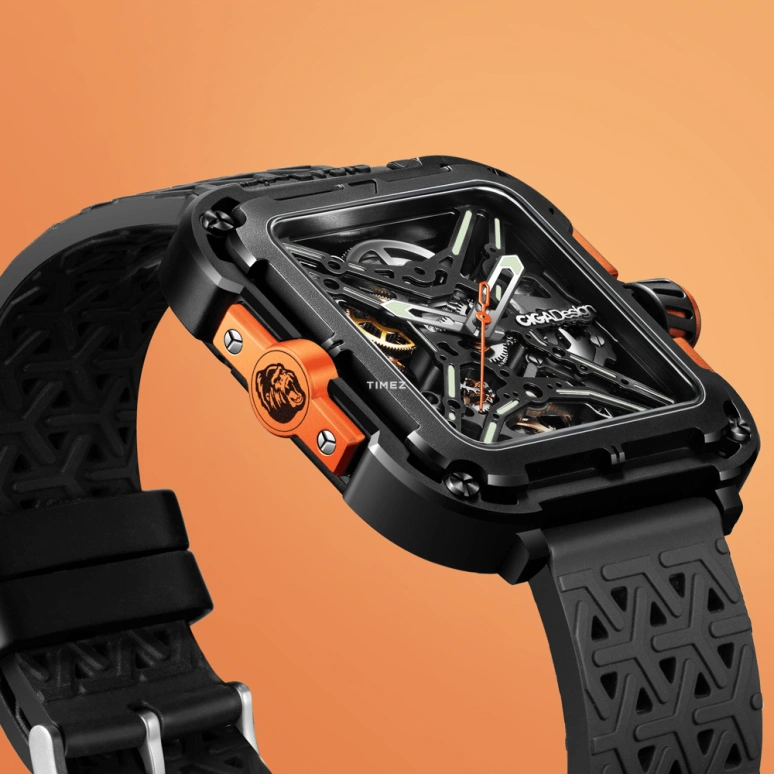 CIGA Design,Series X 48x44mm,48x44mm,Stainless Steel,Skeleton,Automatic,40hours,In-house Caliber,X011,X011-BLOG-W25BK