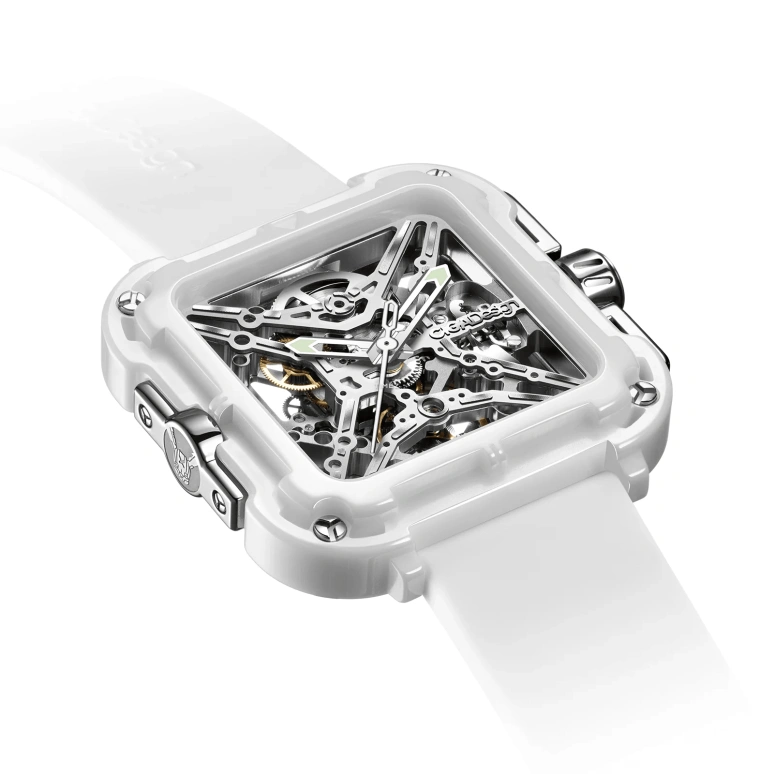 CIGA Design,Series X 44mm,44mm,Ceramic,Silver,Automatic,40hours,In-house Caliber,X012,X012-WS02-W5WH