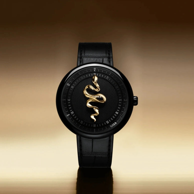 CIGA Design,Series Zodiac 46mm,46mm,Agate,Black,Automatic,41hours,In-house Caliber,U037,U037-BB01-W1B