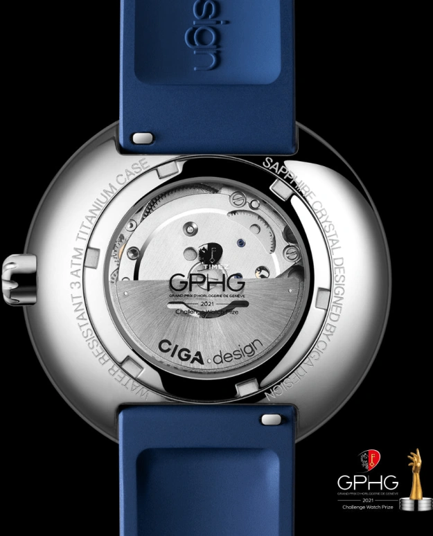 CIGA Design,Series U 46mm,46mm,Stainless Steel,Blue,Silver,Automatic,Sapphire,Round,U033,U033-SU01-W6U
