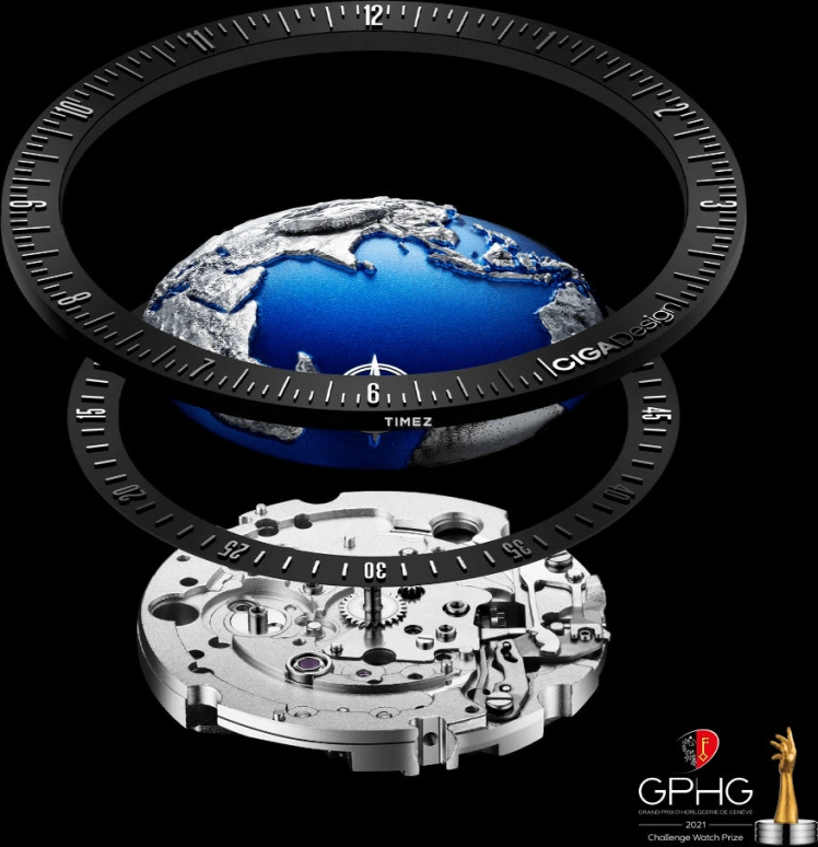 CIGA Design,Series U 46mm,46mm,Stainless Steel,Blue,Silver,Automatic,Sapphire,Round,U033,U033-SU01-W6U