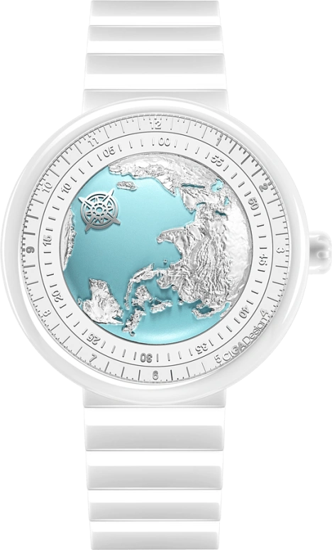 CIGA Design,Series U 43mm,43mm,Ceramic,Silver,Blue,White,Automatic,Sapphire,Round,U032,U032-WU01-W5W7W