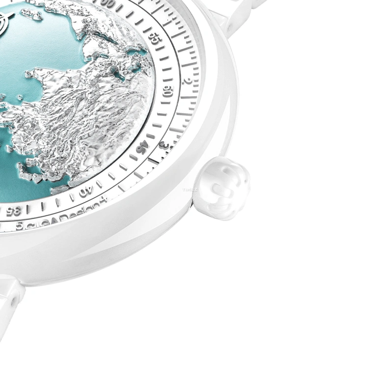 CIGA Design,Series U 43mm,43mm,Ceramic,Silver,Blue,White,Automatic,Sapphire,Round,U032,U032-WU01-W5W7W