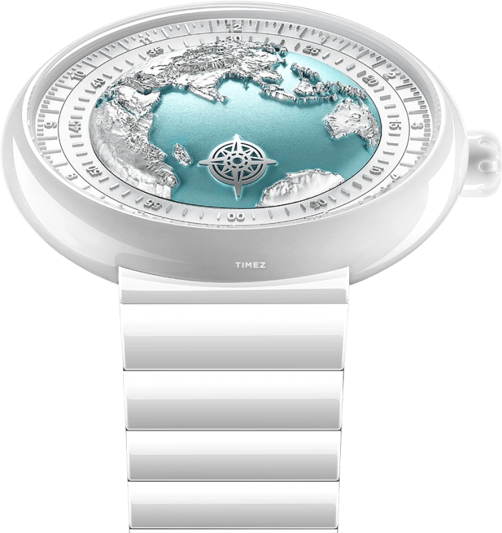 CIGA Design,Series U 43mm,43mm,Ceramic,Silver,Blue,White,Automatic,Sapphire,Round,U032,U032-WU01-W5W7W
