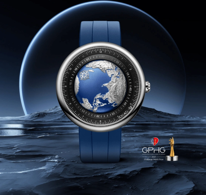 CIGA Design,Series U 46mm,46mm,Stainless Steel,Blue,Silver,Automatic,Sapphire,Round,U033,U033-SU01-W6U