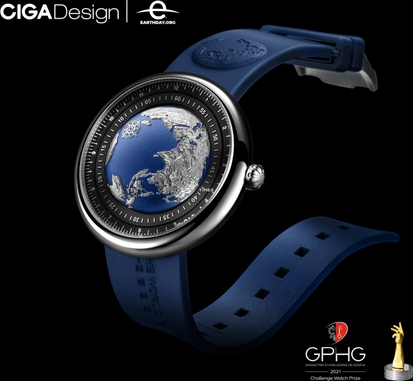 CIGA Design,Series U 46mm,46mm,Stainless Steel,Blue,Silver,Automatic,Sapphire,Round,U033,U033-SU01-W6U