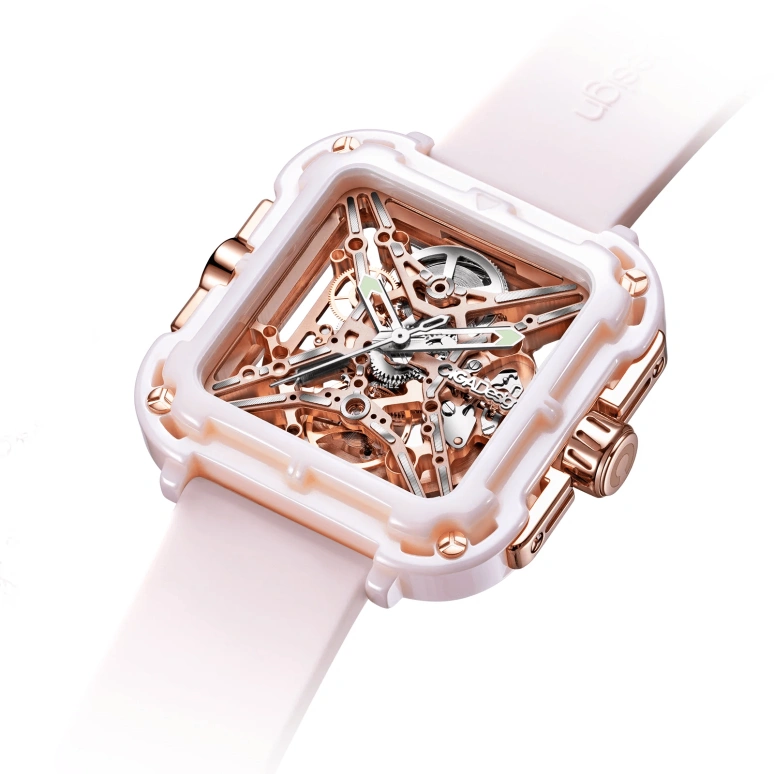 CIGA Design,Series X 44mm,44mm,Ceramic,Pink,Automatic,40hours,In-house Caliber,X012,X012-PR02-W5PK