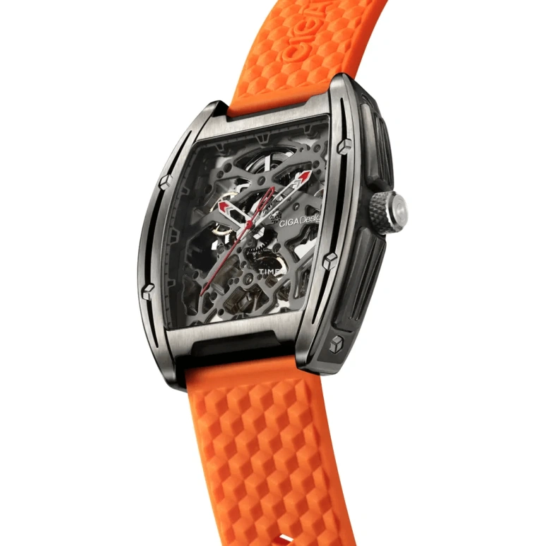 CIGA Design,Series Z 40.80x48mm,40.80x48mm,Titanium,Grey,Automatic,Sapphire,Crystal Glass,Rectangular,Z031,Z031-TITI-W15OG