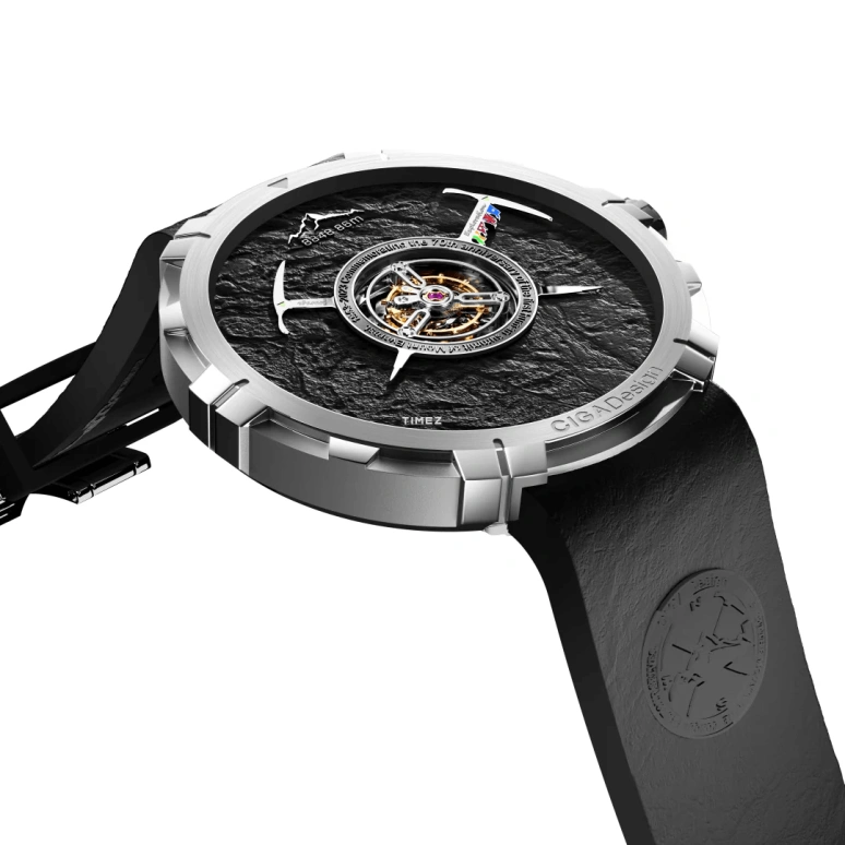 CIGA Design,Series U 45mm,45mm,Titanium,Black,Handwound,Tourbillon,120hours,U051,U051-TB01-W6B