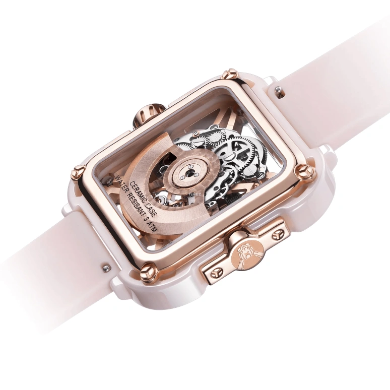 CIGA Design,Series X 44mm,44mm,Ceramic,Pink,Automatic,40hours,In-house Caliber,X012,X012-PR02-W5PK