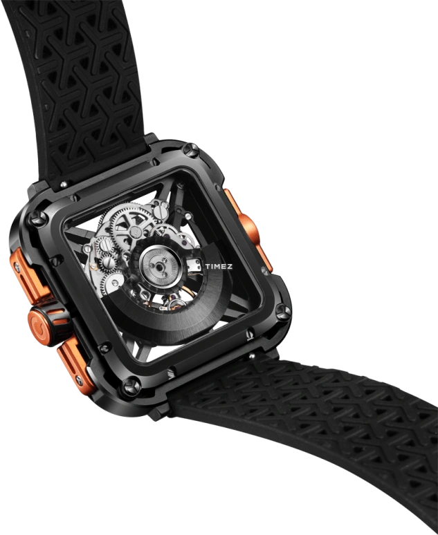 CIGA Design,Series X 48x44mm,48x44mm,Stainless Steel,Skeleton,Automatic,40hours,In-house Caliber,X011,X011-BLOG-W25BK