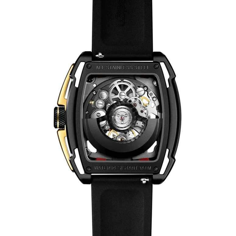 CIGA Design,Series Z 41.70x48mm,41.70x48mm,Stainless Steel,Black,Automatic,Tonneau,Z062,Z062-BLGO-W5BK