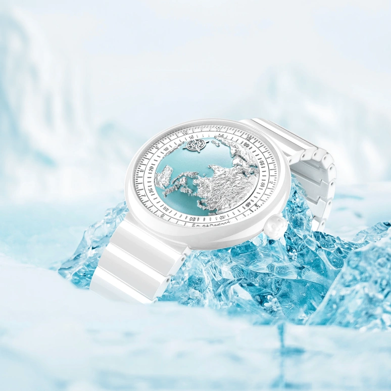 CIGA Design,Series U 43mm,43mm,Ceramic,Silver,Blue,White,Automatic,Sapphire,Round,U032,U032-WU01-W5W7W