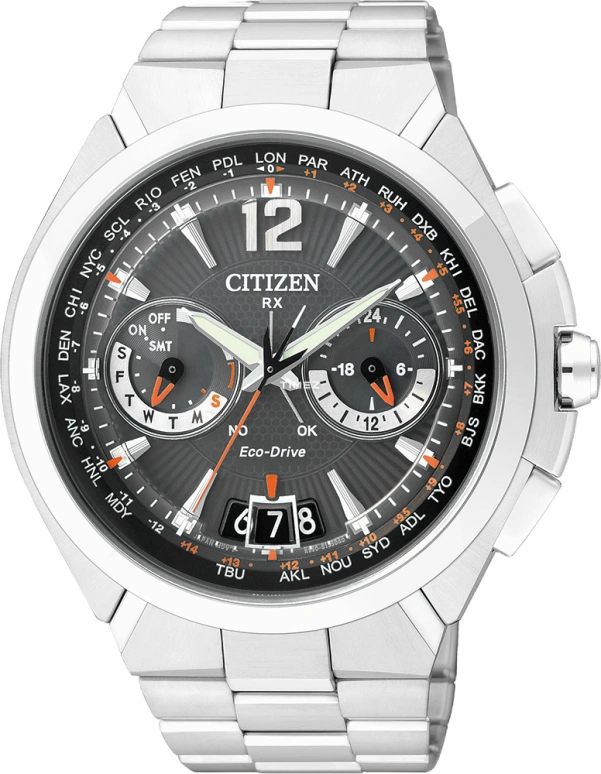 Citizen,Eco-Drive 46mm,46mm,Stainless Steel,Black,Sapphire,CC1091,CC1091-50E