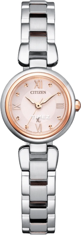 Citizen,Quartz 21.50mm,21.50mm,Stainless Steel,Pink,Quartz,EW5574,EW5574-51W