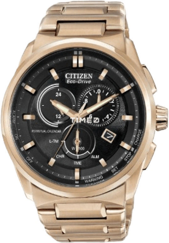 Citizen,Eco-Drive 43mm,43mm,Stainless Steel,Black,Quartz,BL5483,BL5483-55E